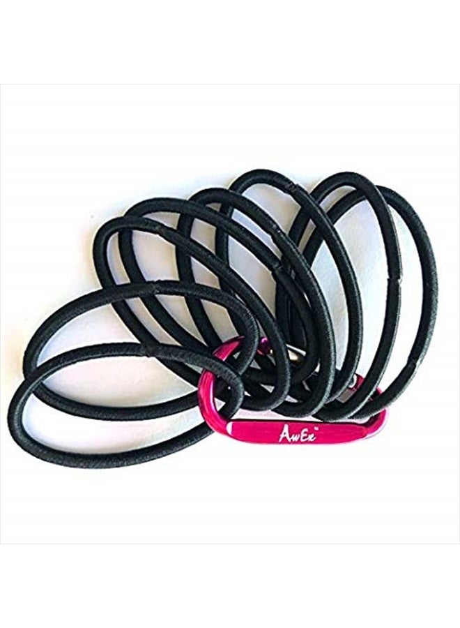 AwEx Strong Black Hair Ties,72 PCS,4 mm Regular Loop Hair Bands,No Metal Hair Elastics,No Pull Ponytail Holder - Image 4