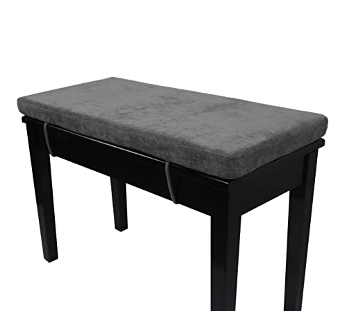 Loveboat Washable Bench Cushion, Non-Slip Bench Pad for Shoe Storage, Window, Piano, Dining 36"x14"x2" Dark Grey - Image 2