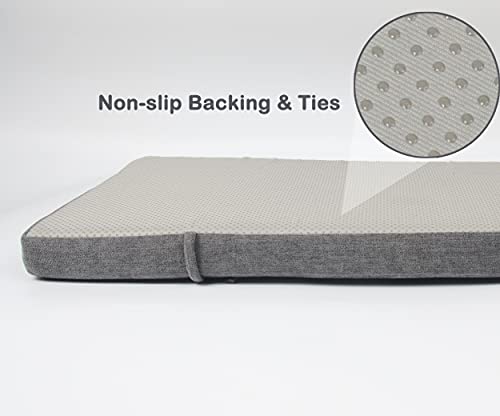 Loveboat Washable Bench Cushion, Non-Slip Bench Pad for Shoe Storage, Window, Piano, Dining 36"x14"x2" Dark Grey - Image 5
