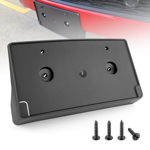 RED WOLF حامل لوحة ترخيص أمامي RED WOLF مناسب لسيارة دودج رام 1500 من 2019-2024 استبدال #68274215AE CH1068151 إطار حامل لوحة الترخيص لسيارات البيك أب مع براغي - Image 1