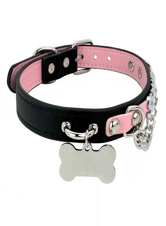 EverGlimp Leather Choker Collar Necklace For Women,Cute Skull Gothic Punk Rock Choker Necklace Collars, standard, Leather, No Gemstone - Image 2