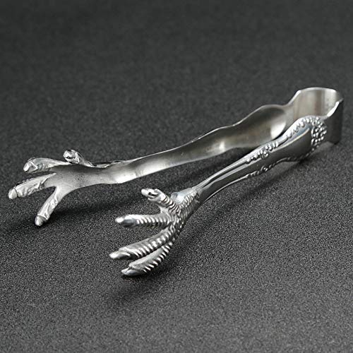 Massjoy 2 Pcs Bar Ice Hockey Special Eagle Claw Shape Ice Tongs Serving Tongs - Image 2