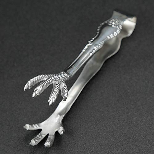 Massjoy 2 Pcs Bar Ice Hockey Special Eagle Claw Shape Ice Tongs Serving Tongs - Image 4