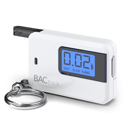 BACtrack Go Keychain Breathalyzer (White) | Ultra-Portable Pocket Keyring Alcohol Tester for Personal Use - Image 1