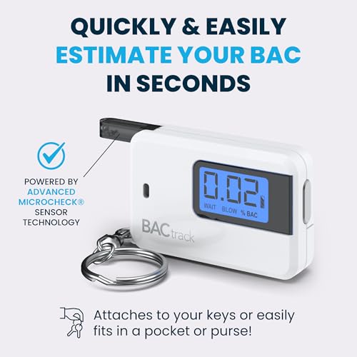 BACtrack Go Keychain Breathalyzer (White) | Ultra-Portable Pocket Keyring Alcohol Tester for Personal Use - Image 2