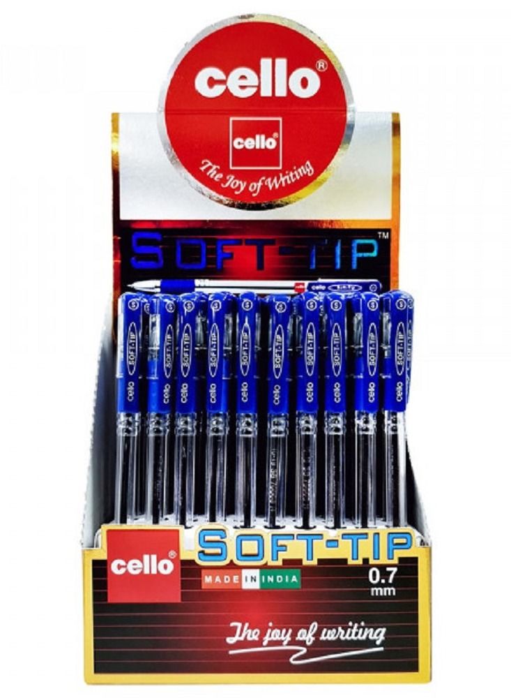 Cello Cello BallpenSoft Tip Blue, Box Of 50 Pcs - Image 1