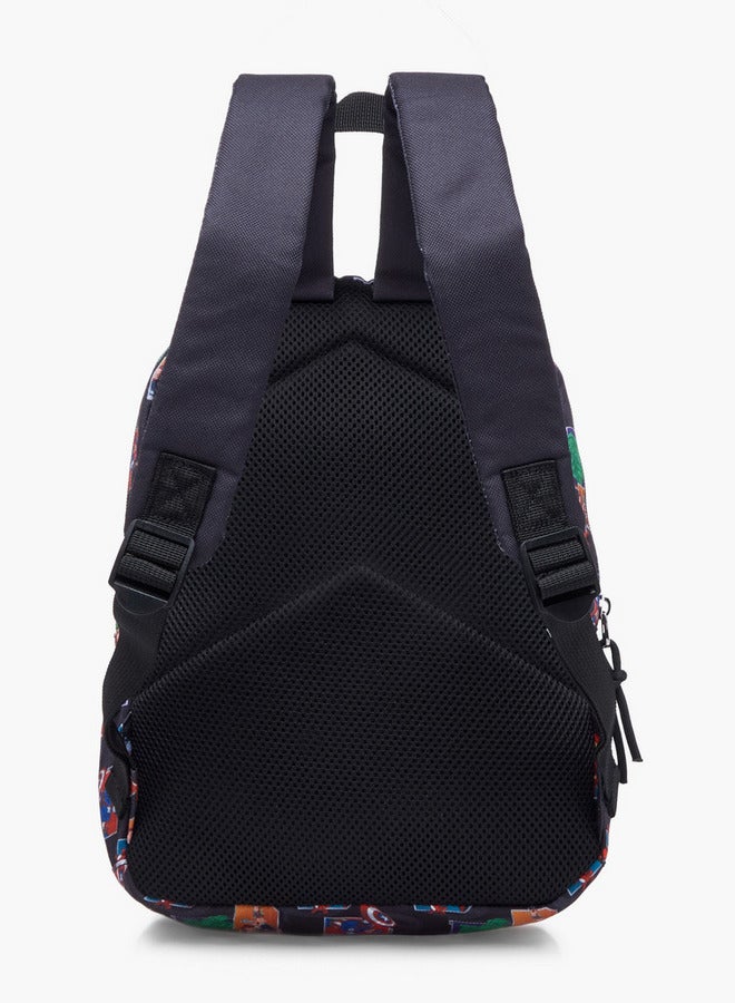 MARVEL Boys Avengers Print School Backpack with Adjustable Shoulder Straps and Zip Closure - 33x25x10 cm  - Image 4