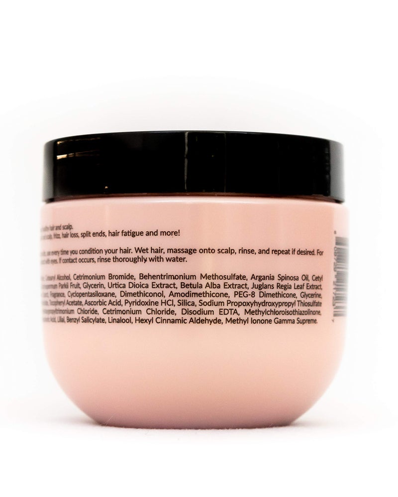 Essence Of Argan Renewing Deep Conditioning Hair Mask Infused with 100% Pure Moroccan Organic Argan Oil - Revitalizes Dry Damaged Hair- Hydrating Hair Mask - All Hair Types (236ml/8oz) - Image 5