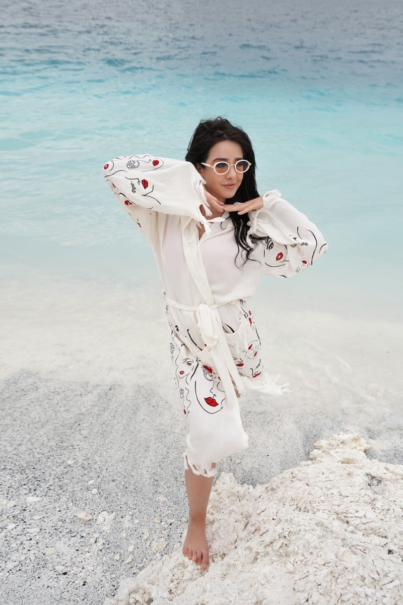 Muutos Hooded Peshtemal Bathrobe / Kimono - Image 2