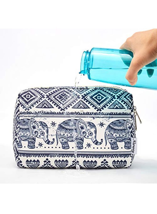 Narwey Makeup Bag Zipper Pouch Travel Cosmetic Organizer For Women And Girls (Large, Elephant) - Image 5