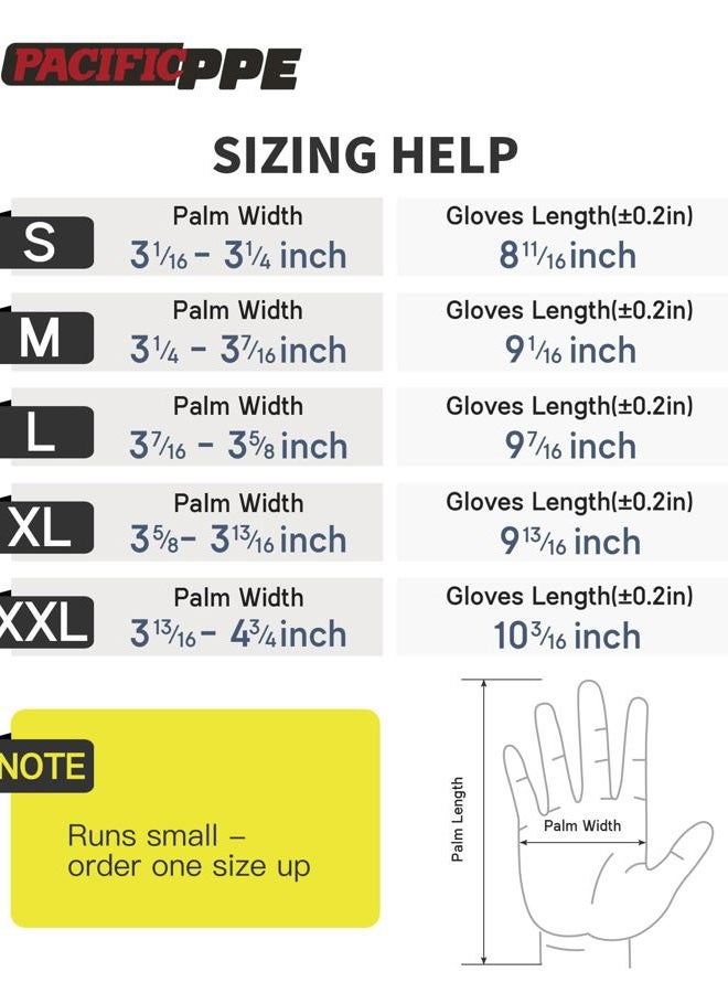 PACIFIC PPE Work Gloves PU Coated-18 Pairs, Touchscreen Working Gloves for Men and Women, Mechanic Gloves, Lightweight, Black, Extra Large - Image 4