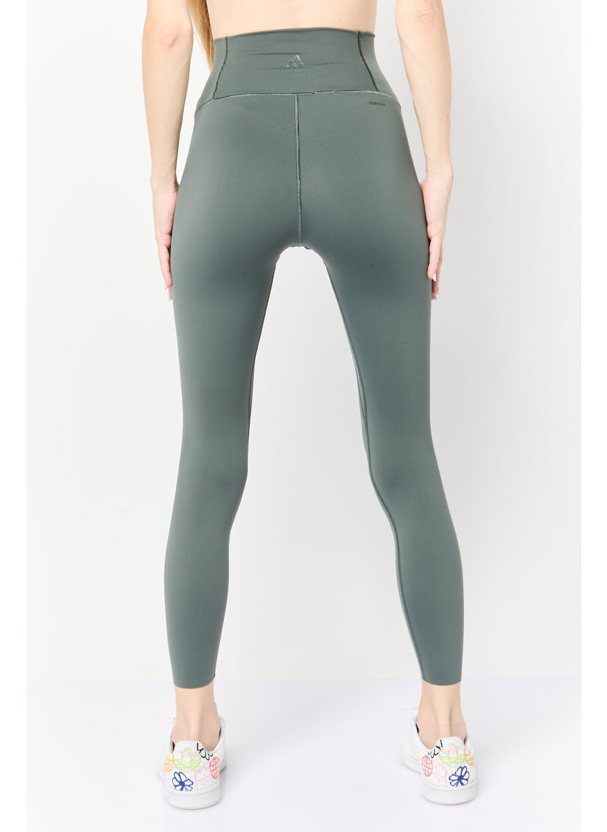 Adidas - Women Tight Fit Training Leggings, Dark Grey - Image 1
