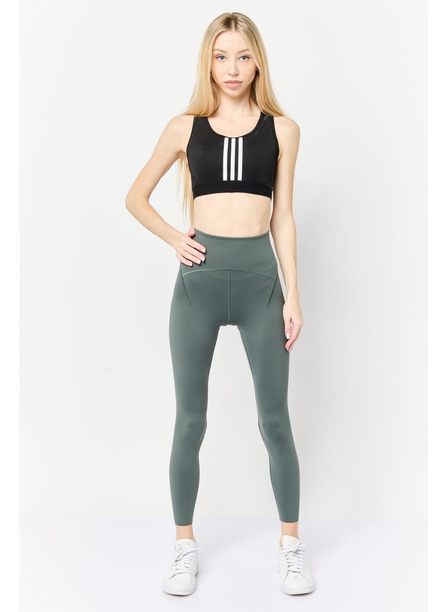 Adidas - Women Tight Fit Training Leggings, Dark Grey - Image 1