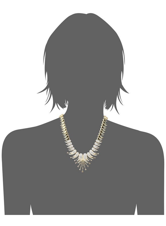 Estele 24 Kt Gold Plated Signature Starbust in Austrian Crystal Necklace Set for Women - Image 5