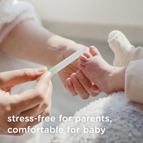 Olababy Glass Nail File for Newborns & Infants 2pk (Mint) | Safe Glass Fingernail Filer with Travel Case - Image 5