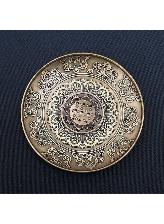 Haidue - Incense Stick Holder Brass Incense Burner 9 Incense Holes - Image 1