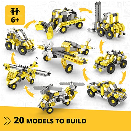 Engino Creative Builder STEM Project 20 Multimodel Set Building Toys for Kids 6 STEM Engineering Kit Building Kit for Young Invetors Gift for Boys Girls - Image 5
