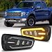 MOVOTOR LED Fog Lights with White DRL Amber Turn Signal Bumper Fog Driving Lights Compatible with 20102014 Ford RaptorFord F150 SVT Raptor Gen 1 - Image 2