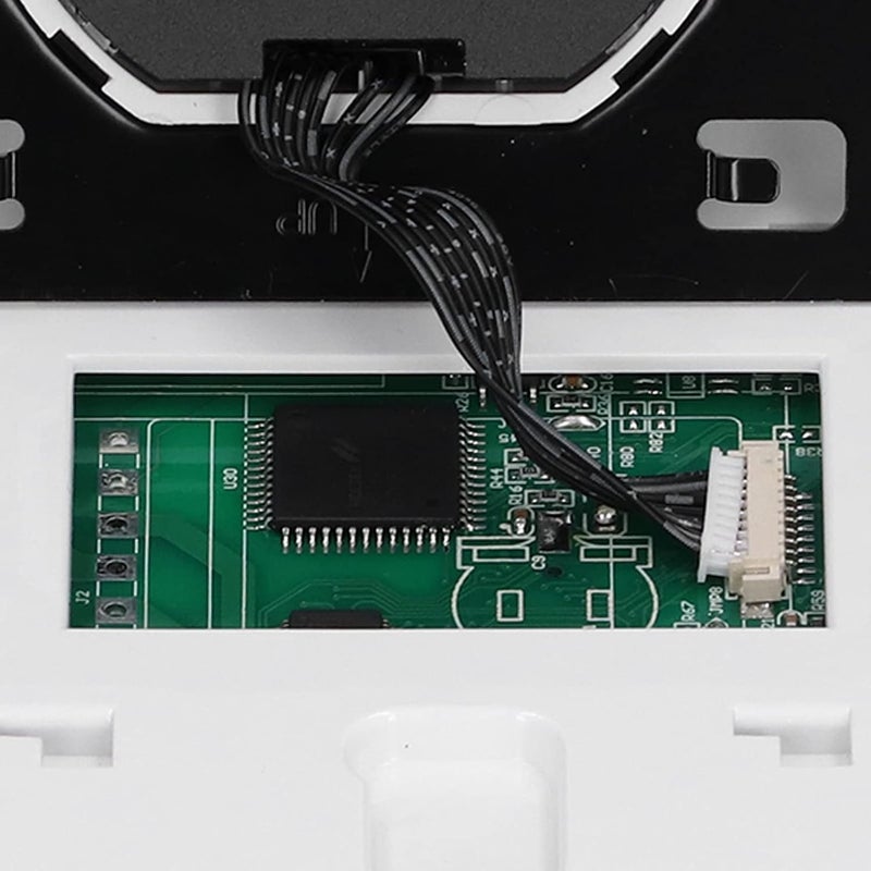 مفتاح ترموستات ذكي مع شاشة تعمل باللمس LCD، جهاز تحكم في درجة الحرارة، تيار متردد من 95 إلى 240 فولت، قدرة استيعابية تصل إلى 5 أمبير، قابل للبرمجة لست فترات، وحدات درجة حرارة قابلة للتخصيص، ذاكرة لحالات انقطاع التيار الكهربائي (BHT-8000GB، لون أبيض) - Image 3