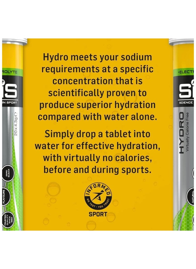 SIS - SIS Hydro Electrolyte Tablets with added B vitamins Trusted Qualityb Since,with vit b6 for reducing fatigue, zero sugar- Pink Grapefruit Flavour, 20 Servings, 1 Pack 20X4.5g - Image 1