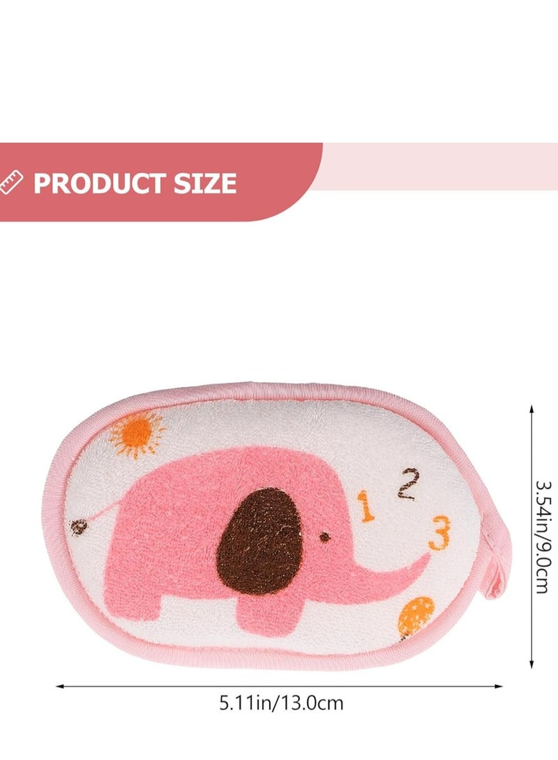 Oasisgalore 3pcs Baby Bath Sponges Set: Bath Cushion and Cartoon Bath Brush for Kids, Ideal for Body Wash. - Image 3