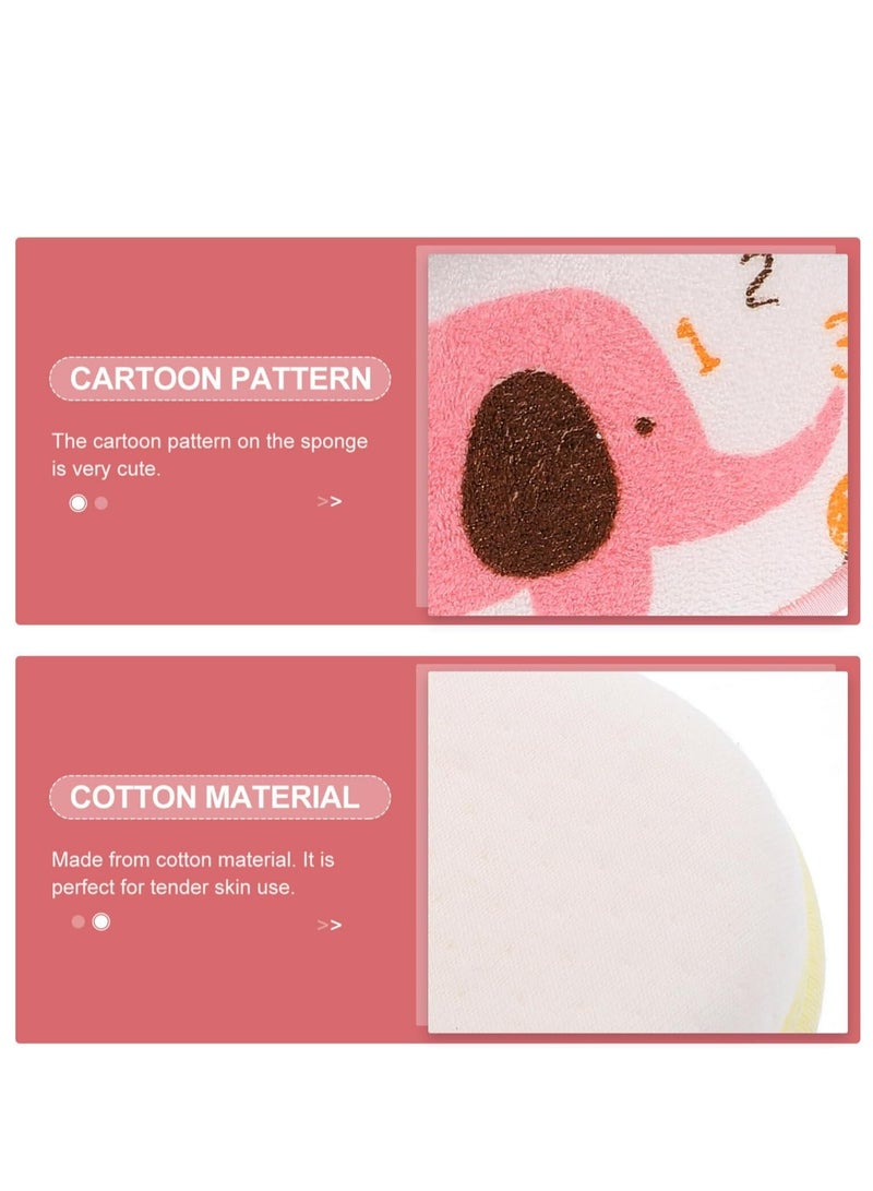Oasisgalore 3pcs Baby Bath Sponges Set: Bath Cushion and Cartoon Bath Brush for Kids, Ideal for Body Wash. - Image 4