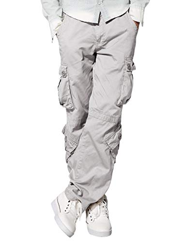 Match Mens Wild Cargo Pants 6053 Silver Gray 32