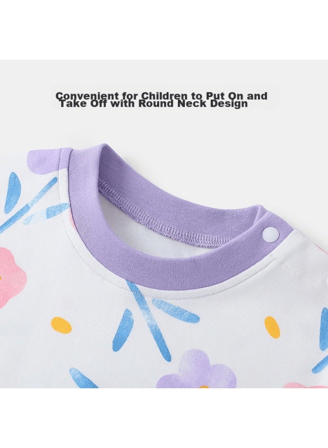 Tinsino Children's Pajamas, Boys And Girls Underwear Set, Cotton Sleepwear For Young Kids, Home Wear, Children's Clothing, Pink Little Pig And Bear Desig - Image 4