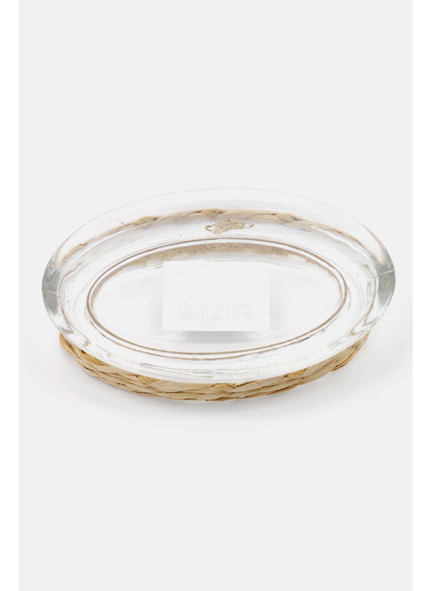 Basketry Glass Soap Dish, Transparent/Beige - pzsku/ZDD5E8C84C6A81D10E8F4Z/45/_/1738074265/665a6abf-c92f-493a-a150-0204e159cc97