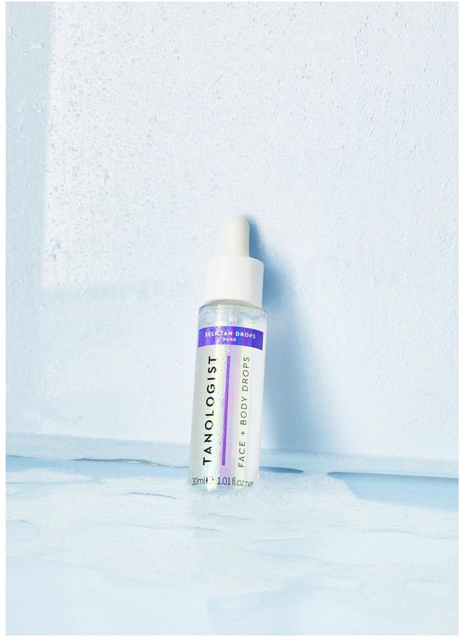 Tanologist Face and Body Drops: Dark 1.01 fl.oz/ 30 ml Bottle  - Image 4