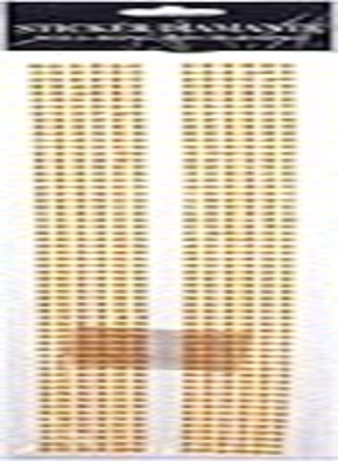 3A 21915-17 Plastic Diamond Sticker For Paper, Decoration And Clothes - Gold - 3A-4639-Gold13