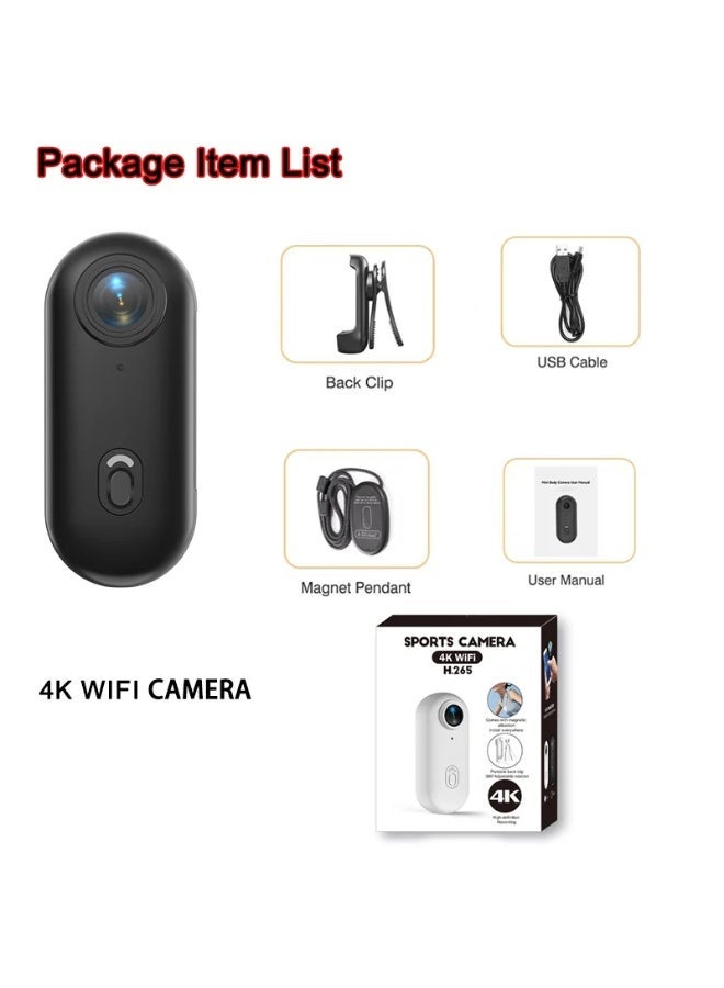4K Mini Body Camera Waterproof Sports Action Cam for Motorcycle Bike Helmet - Image 2