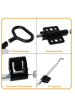 Excefore 2Pcs Sofa Recliner Pull Cables Replacement，Recliner Sofa Chair Couch Release Lever Pull Handle，Compatible with Ashley and Most Recliner Sofa Brands(D ring)  - Image 3