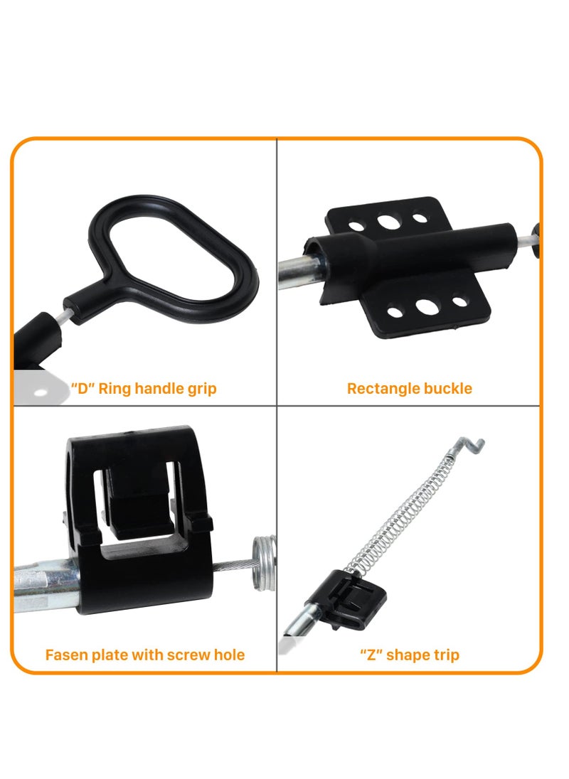 Excefore - 2Pcs Sofa Recliner Pull Cables Replacement，Recliner Sofa Chair Couch Release Lever Pull Handle，Compatible with Ashley and Most Recliner Sofa Brands(D ring) - Image 1