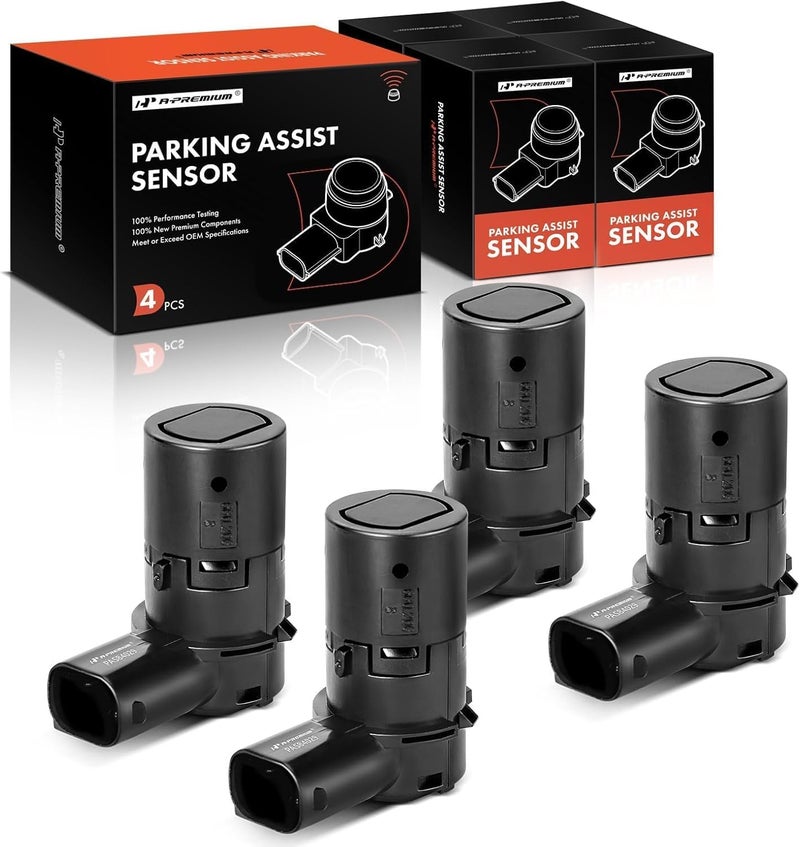 A-Premium مجموعة حساسات مساعدة ركن السيارة الخلفية A-Premium 4 قطع - Image 1