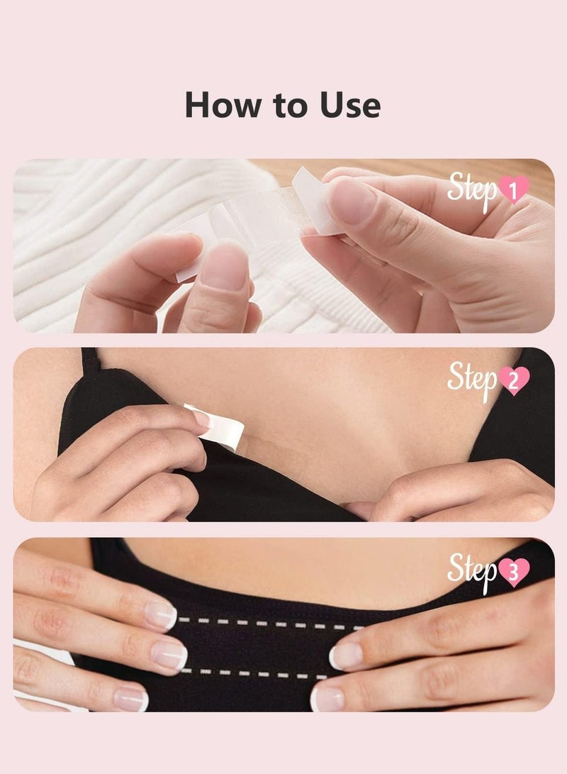 108pcs Fashion Invisible Anti-Slip Stickers, All-Day Strength Adhesive Tape for Clothes, Clear Tape for Sensitive Skin, Sweatproof & Waterproof, Multi-Purpose Garment Fixing Tape - Image 2