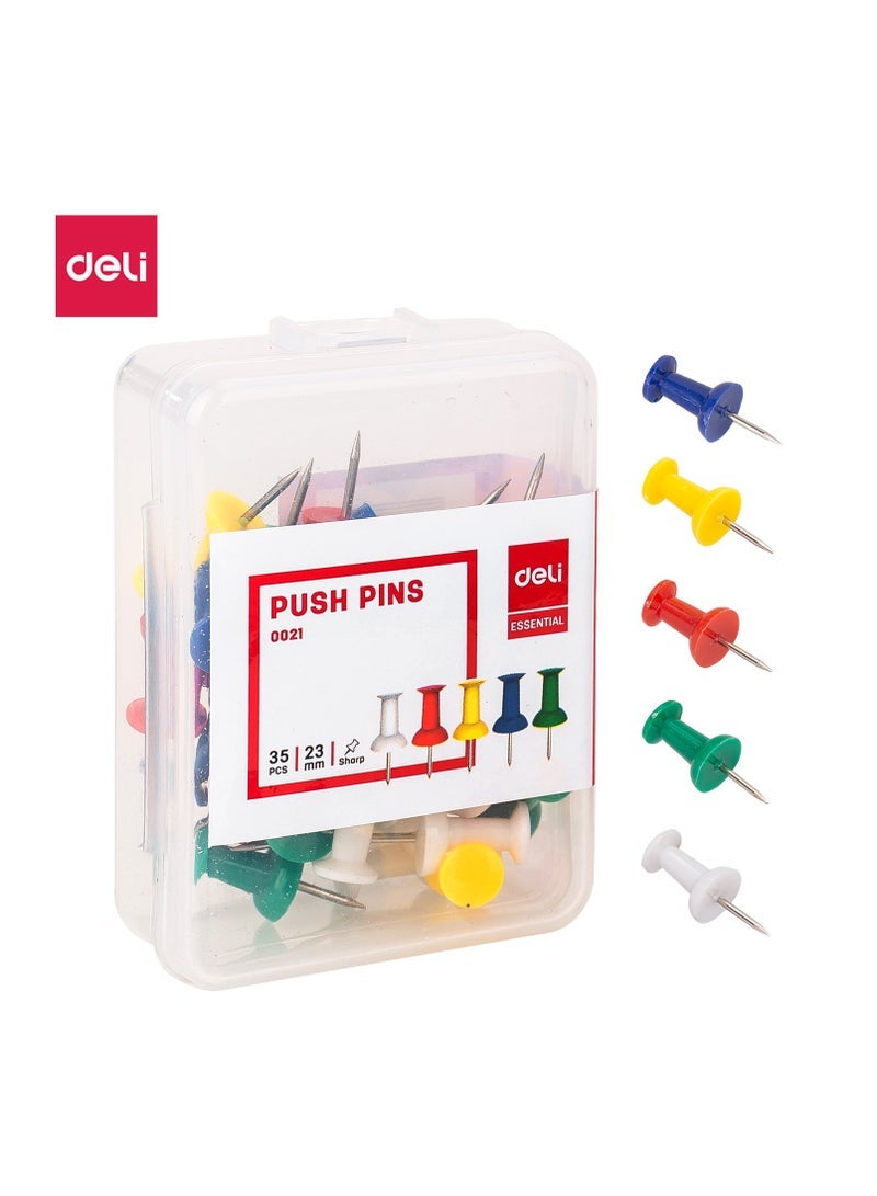 ديلي دبابيس دفع فضية من Deli E0021 - عبوة 23 مم - Image 1