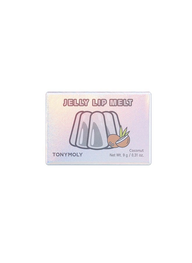 TONYMOLY Jelly Lip Melt Coconut Limited Edition Holographic Glitter Lip Treatment And Highlighter  - Image 2
