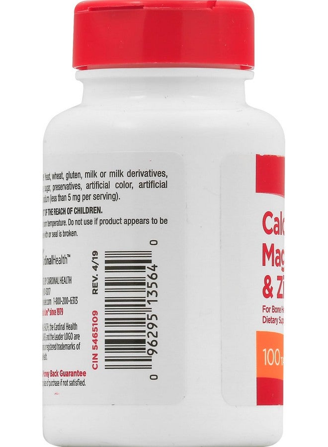 LEADER Calcium, Magnesium, ZINC. 100CT Pack of 1 - Image 5