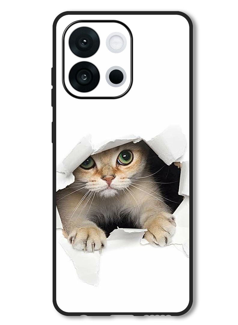 Theodor Case Compatible with OnePlus 13s 6.32 Inch Protection Shockproof Bumper Cover Baby Cat - Image 1