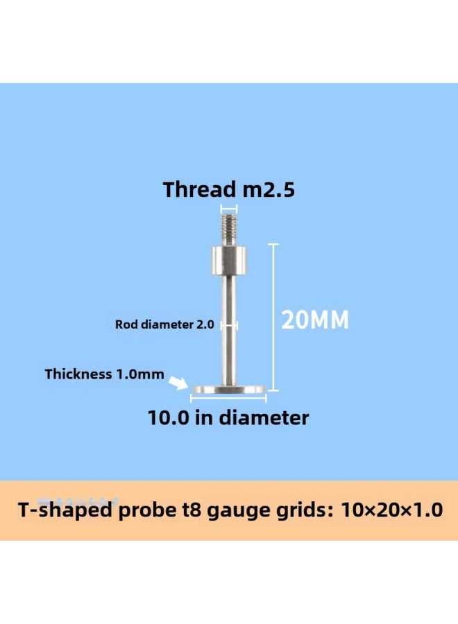 # Dial Indicator Needle Flat Tip Measuring Special-shaped Gauge Needle Curved Gauge Measuring Table. Thousands Of Minutes Meter High-Color:Light Blue  - Image 1