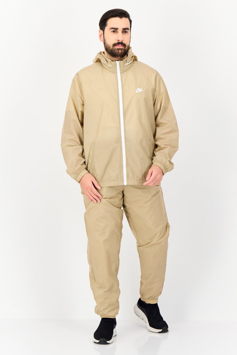 Nike بدلة رياضية خارجية للرجال مكونة من قطعتين، كاكي - Image 1