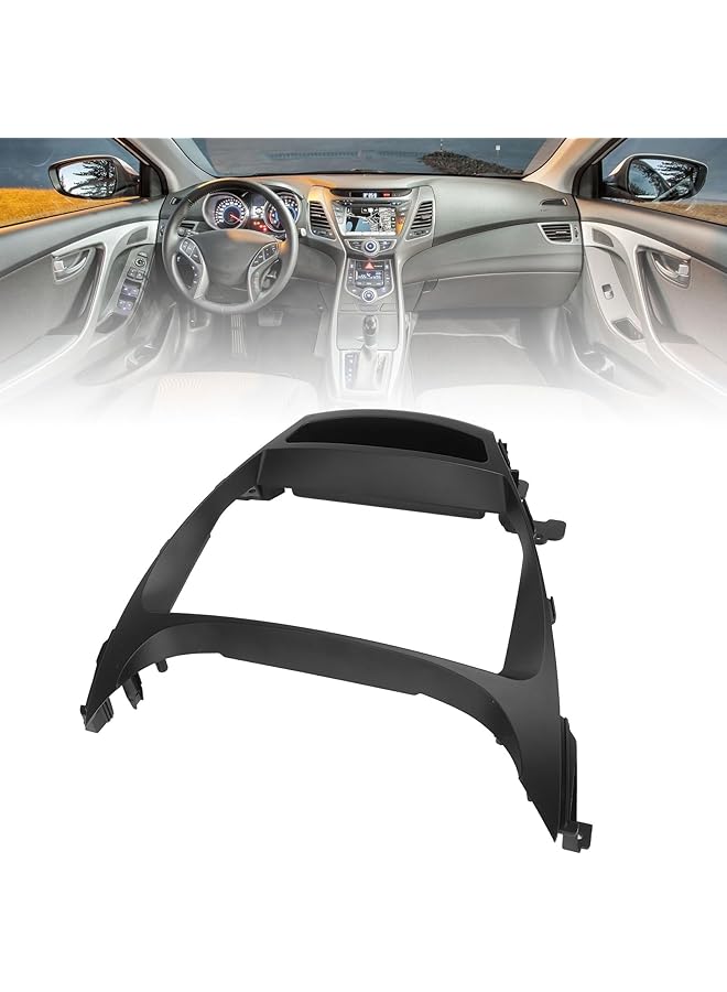 Jiawu 9 Inch Car Radio Stereo Fascia Frame Panel Trim Bezel, Car Radio Stereo Fascia Panel Trim For Elantra 2015 2016, Dash Mounting Frame (With Wire Harness) - Image 5