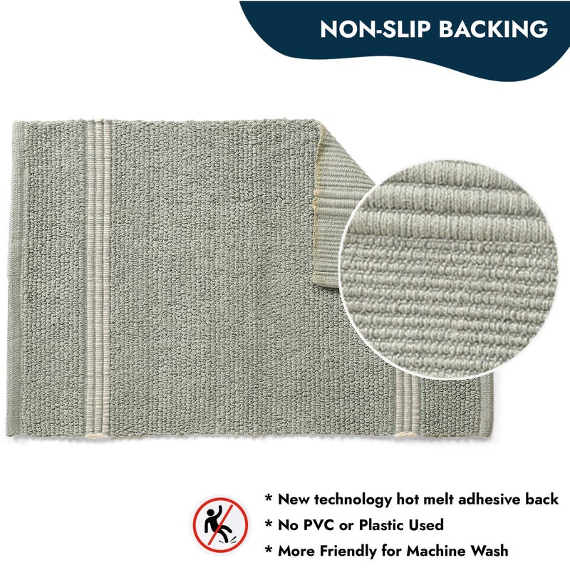 Democracy Homes Democracy Homes Door Mats for Home Entrance Antislip Floor Mat for Living Room Door Mats for Home with Extra Soft and Absorbent Water Machine Washable 45 x 65 cm Loop Rib Design  - Image 3