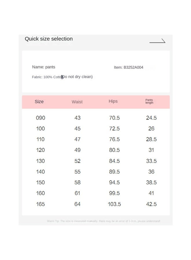 DEESHA Sweet Floral Waistband Outerwear Shorts】girls' Size 25 Summer/fall Mid-older Kids' Casual Pants - Image 5