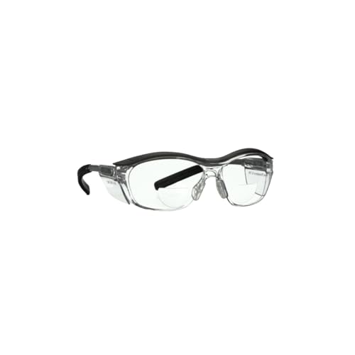 3M Readers 2.0X Safety Eyewear, Impact-Resistant, Blocks 99.9% of UV, Clear lenses, Safety Glasses With Built In Bifocal Power Of +2.0, Lightweight, Adjustable Temple Lengths, 1 Pack (91192H1-C) - Image 5