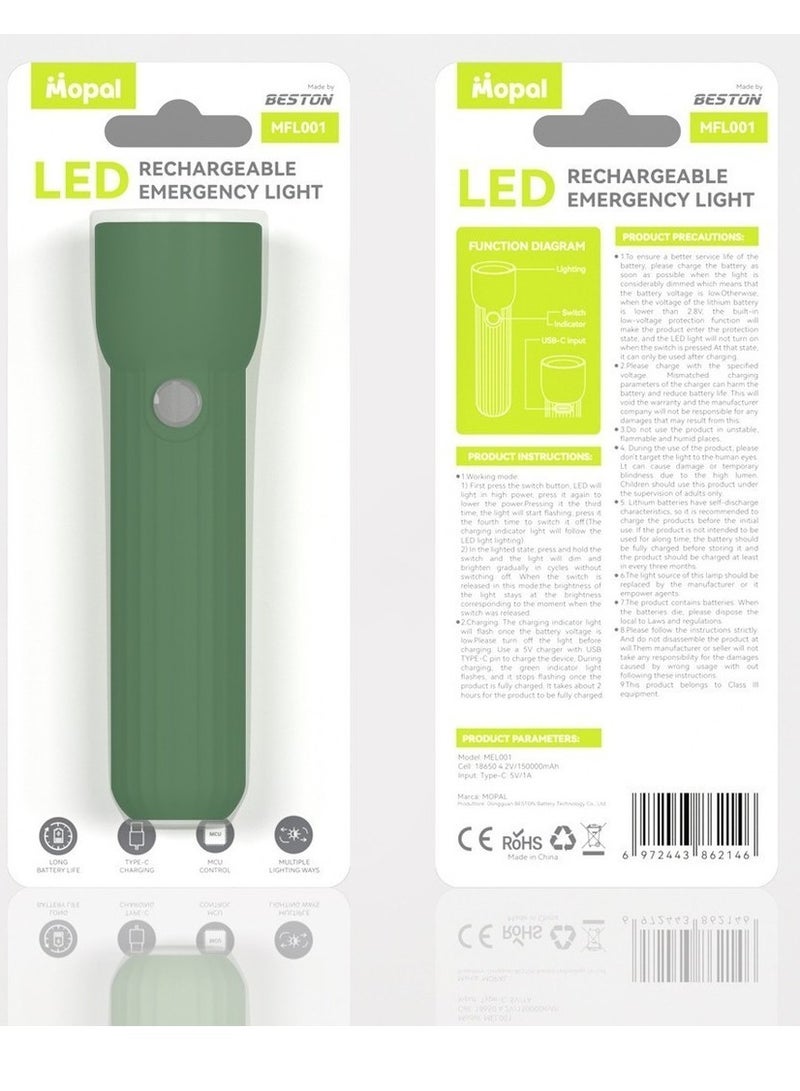 بيستون مصباح الطوارئ LED القابل لإعادة الشحن من بيستون - Image 2