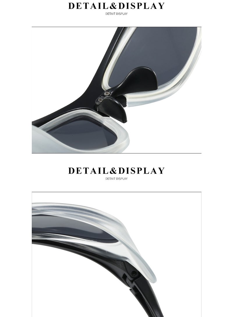 TOMSHOO Outdoor sports UV protection sunglasses sunglasses Y2k polarized bicycle safety sports sunglasses, baseball golf wind protection goggles - Image 3