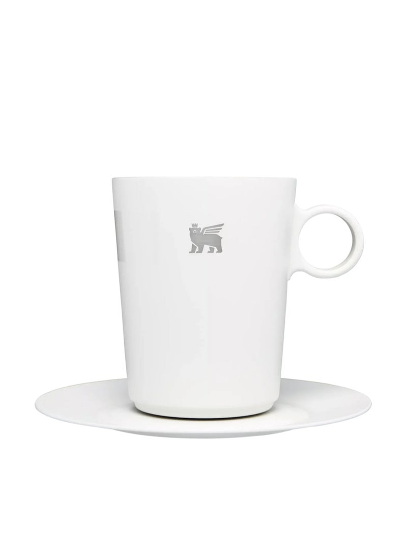 Stanley The DayBreak Café Latte Cup & Stillness Saucer- White  - Image 1