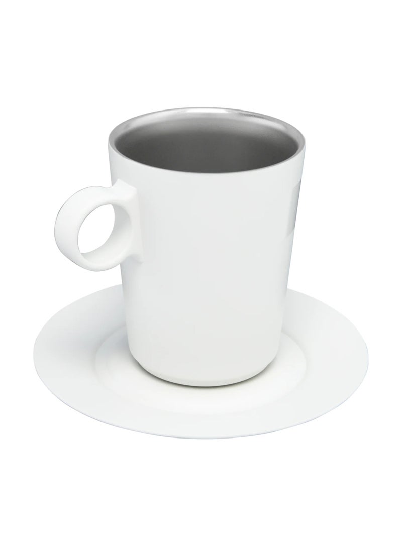 Stanley The DayBreak Café Latte Cup & Stillness Saucer- White  - Image 3